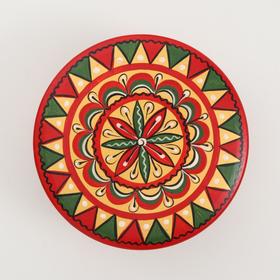 

Шкатулка, 10,5×10,5х4,5 см, борецкая роспись