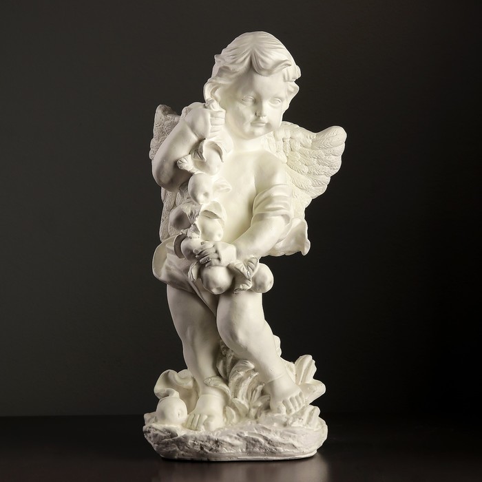 Светящаяся фигура "Ангел с яблоками" 23х17х50см