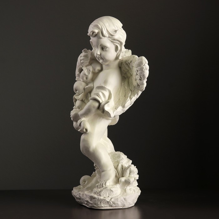 Светящаяся фигура "Ангел с яблоками" 23х17х50см