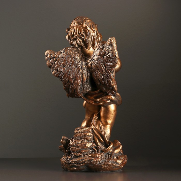 Фигура "Ангел с яблоками" 19х24х48см бронза