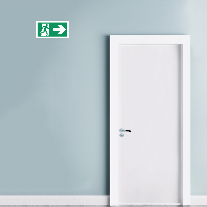 Наклейка "Выход вправо" 200х100мм