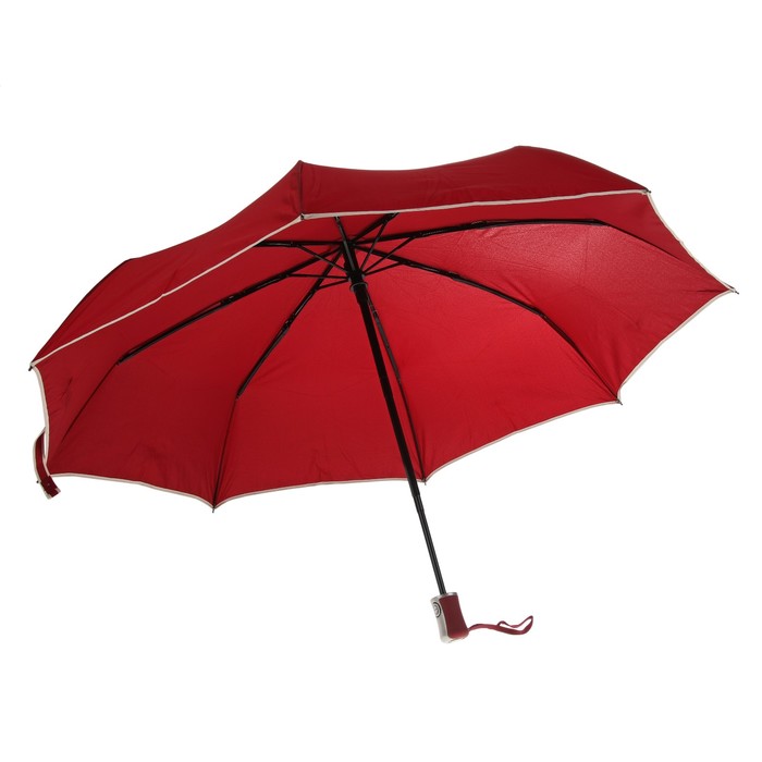 Зонт автоматический, R=50см, цвет бордовый