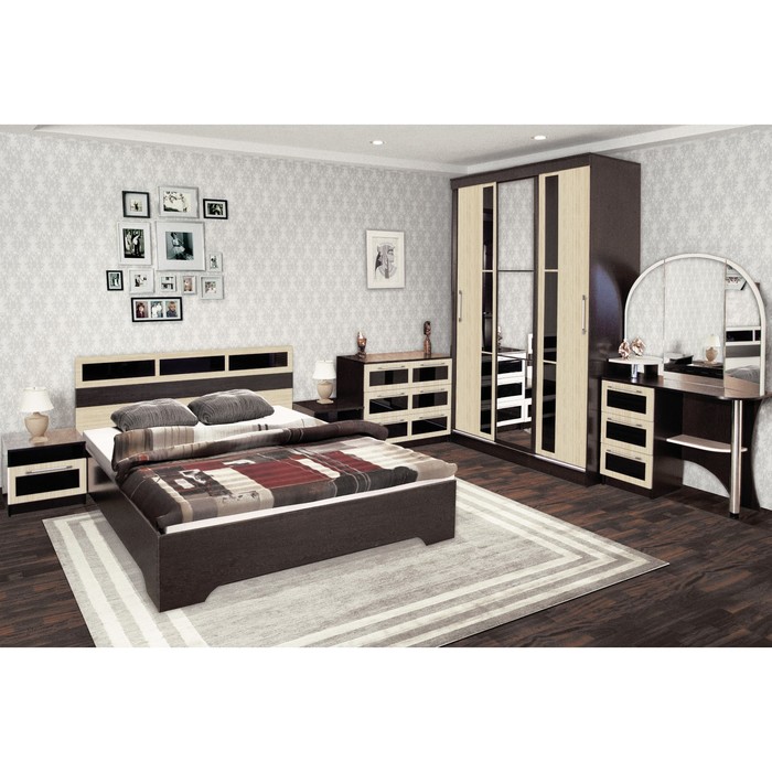 Комод Эдем, 750х900х440, Венге/Дуб молочный