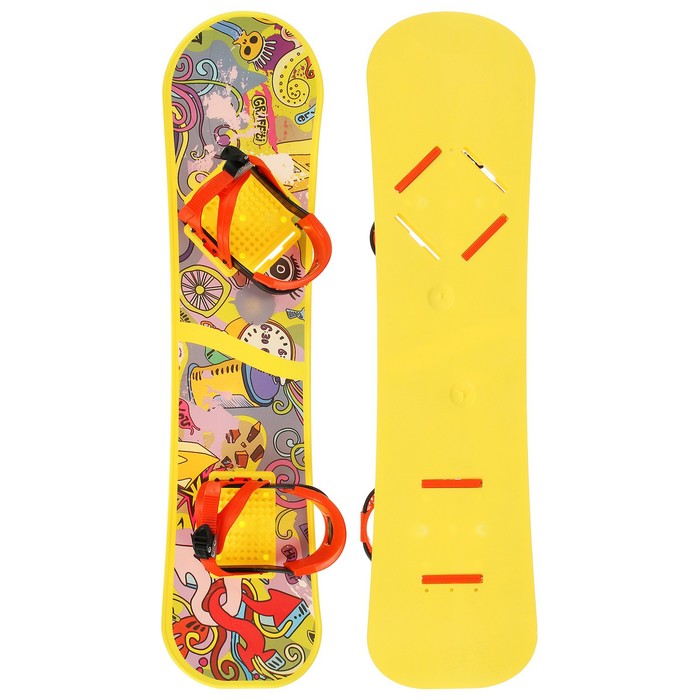 Сноуборд с креплениями, цвета МИКС