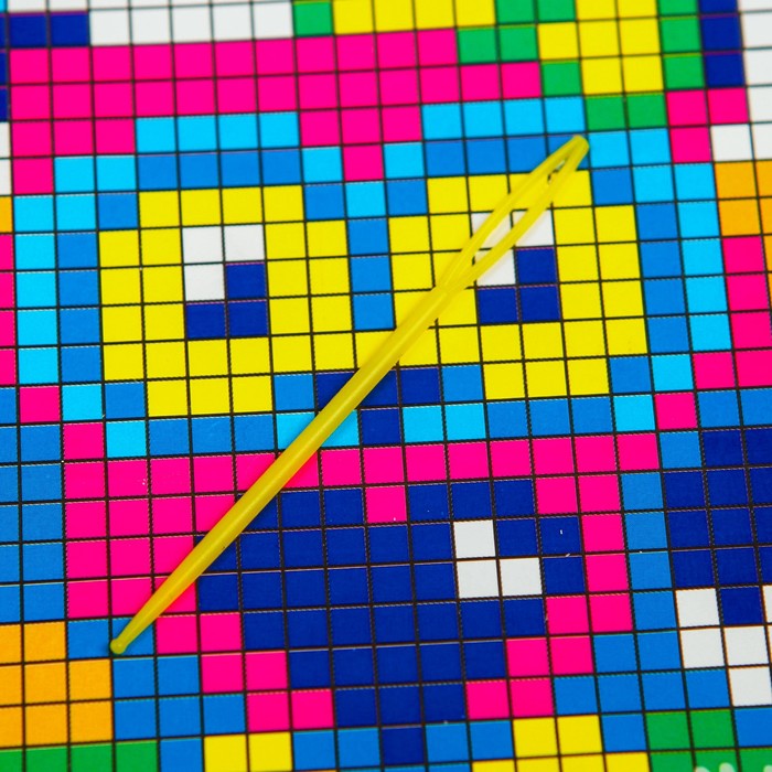 Вышивка на пластиковой канве "Сова", 10 х 10 см