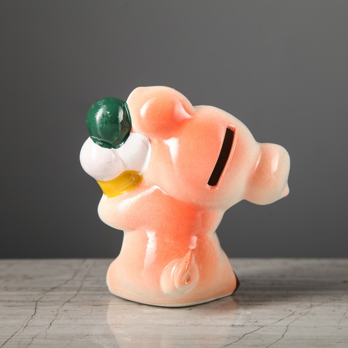 Копилка "Свинка с мороженным" 13 см