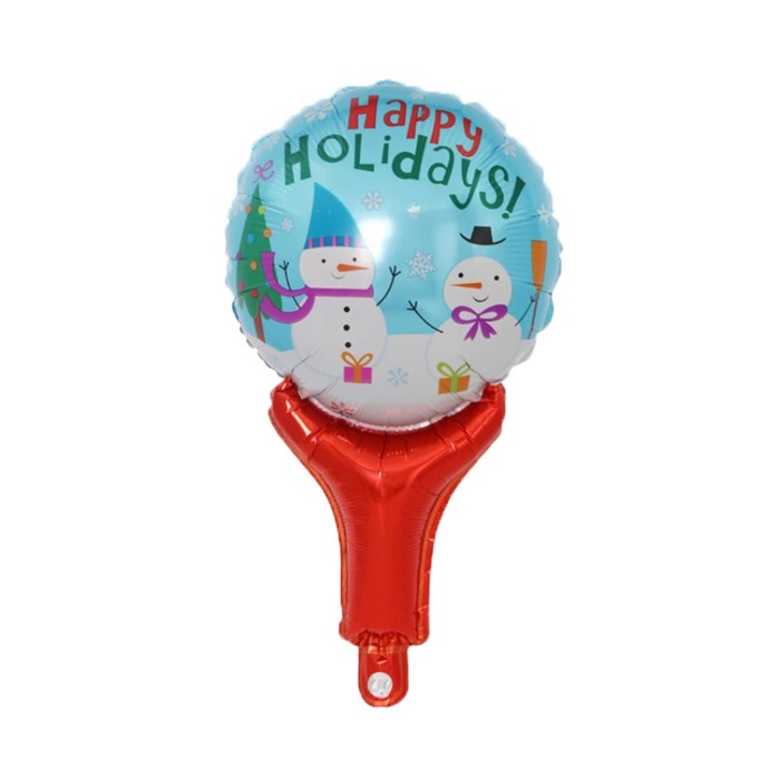 Шар фольгированный 20" "Счастливого Нового Года" на ручке