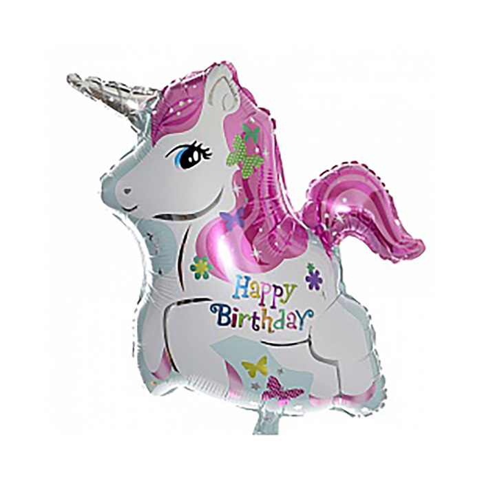 Шар фольгированный 26" "Летящий единорог"
