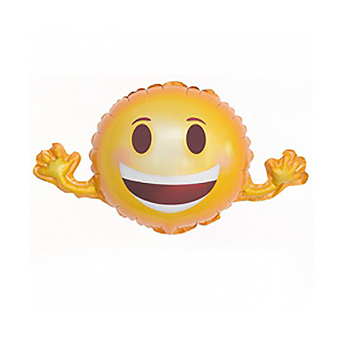 Шар фольгированный 10" "Смайлик - обнимашки"