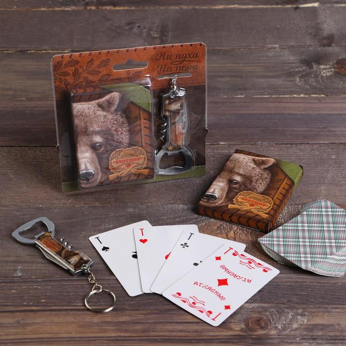 Набор "Лучший охотник", карты, нож-мультитул