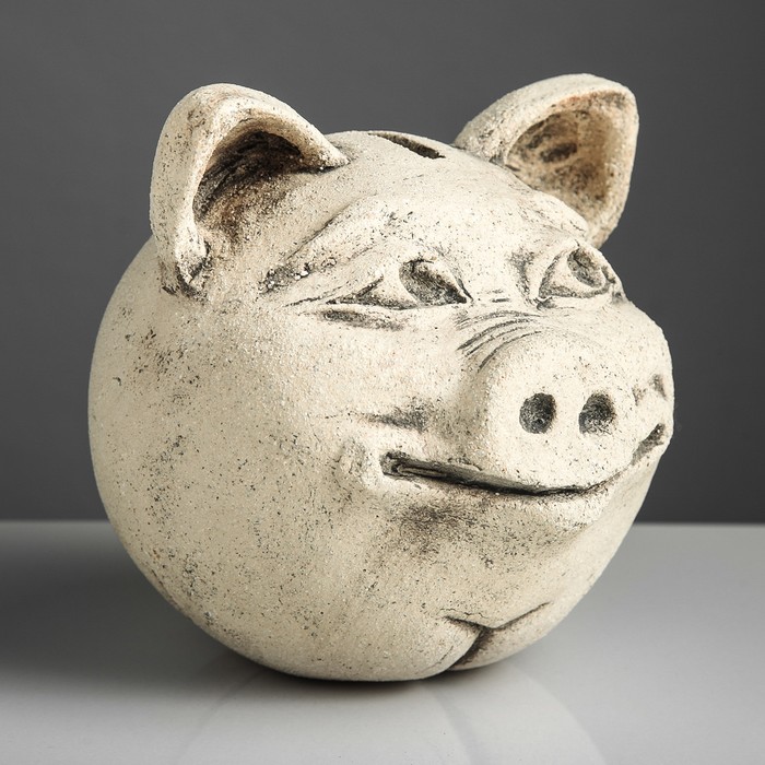 Копилка авторская "Свинка - крепыш", шамот