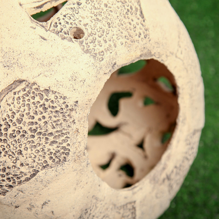 Садовый светильник "Шар дерево", шамот