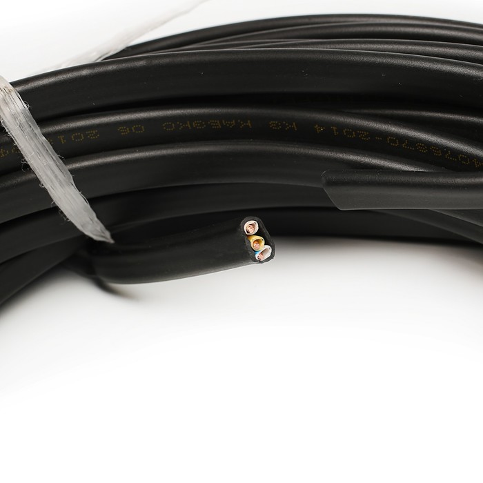 Кабель "Кабэкс", ВВГ-Пнг(А), 3х2.5 мм2, 20 м, плоский, ГОСТ