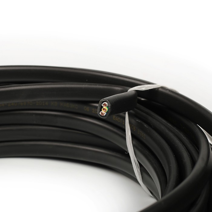 Кабель "Кабэкс", ВВГ-Пнг(A)-LS, 3х2.5 мм2, 20 м, плоский, ГОСТ