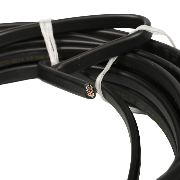 Кабель "Кабэкс", ВВГ-Пнг(A)-LS, 3х2.5 мм2, 10 м, плоский, ГОСТ