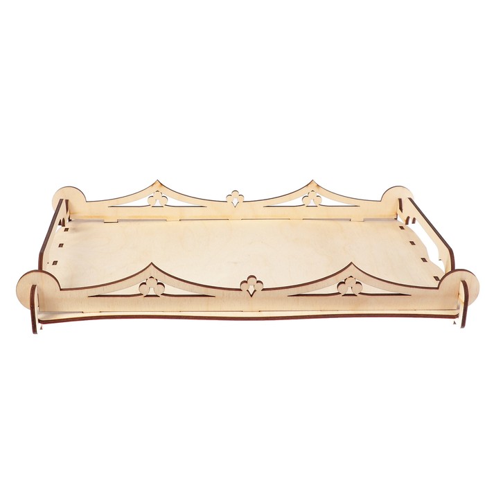 Заготовка для декора "Поднос Весенний №2" из фанеры 23х35 см набор 5 деталей