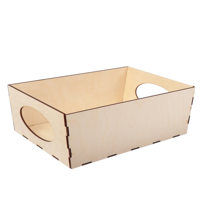 Заготовка для декора "Поднос Глубокий №3" из фанеры 31х22х10 см набор 5 деталей