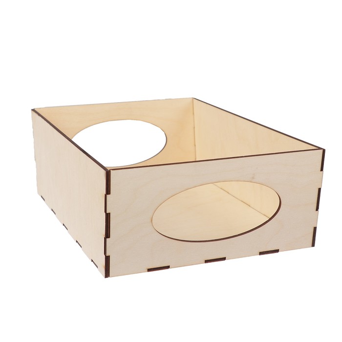 Заготовка для декора "Поднос Глубокий №3" из фанеры 31х22х10 см набор 5 деталей