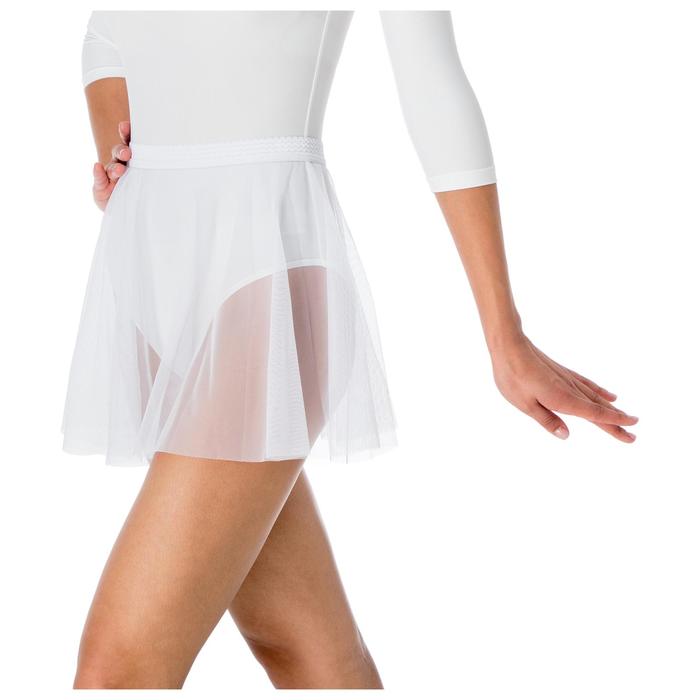 Юбочка гимнастическая сетка размер 36-38 (M), цвет белый