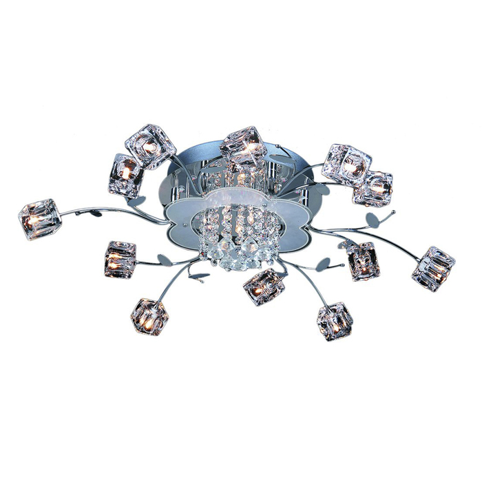 Люстра  "Космо" 15x20Вт G4 хром 50x50x21 см.