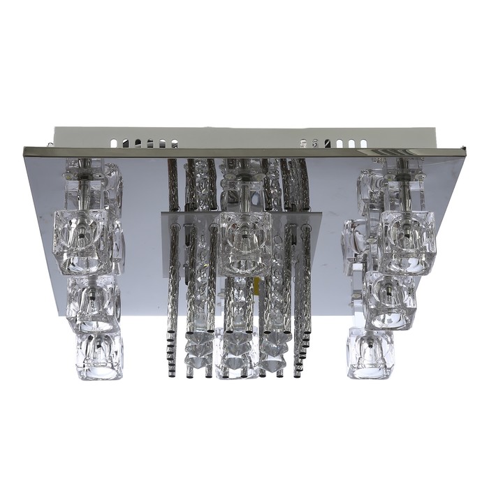 Люстра  "Космо" 12x20Вт G4 хром 40x40x15 см.