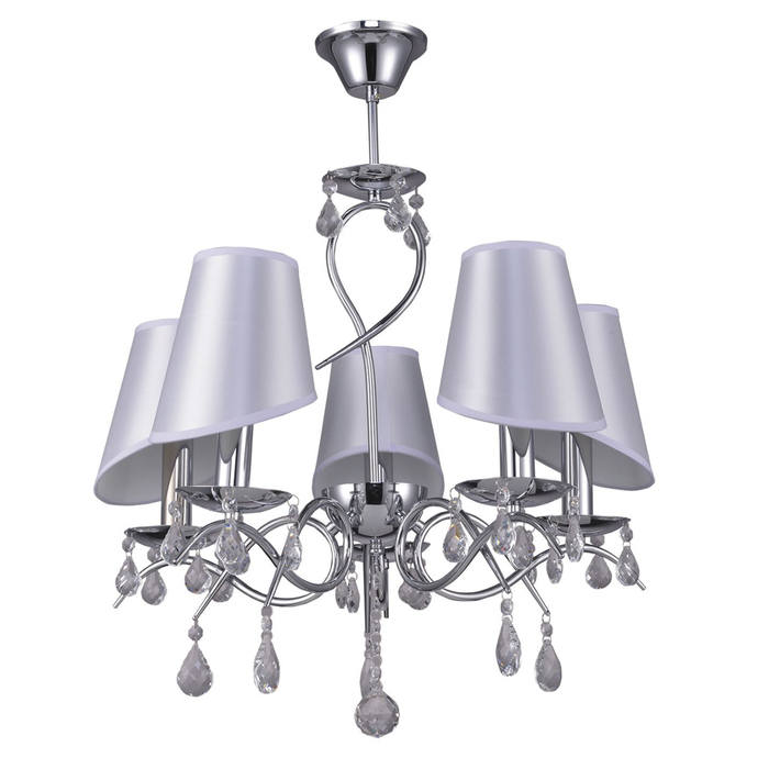 Люстра "Каролина" 5x60Вт E14 хром 56x56x70 см.