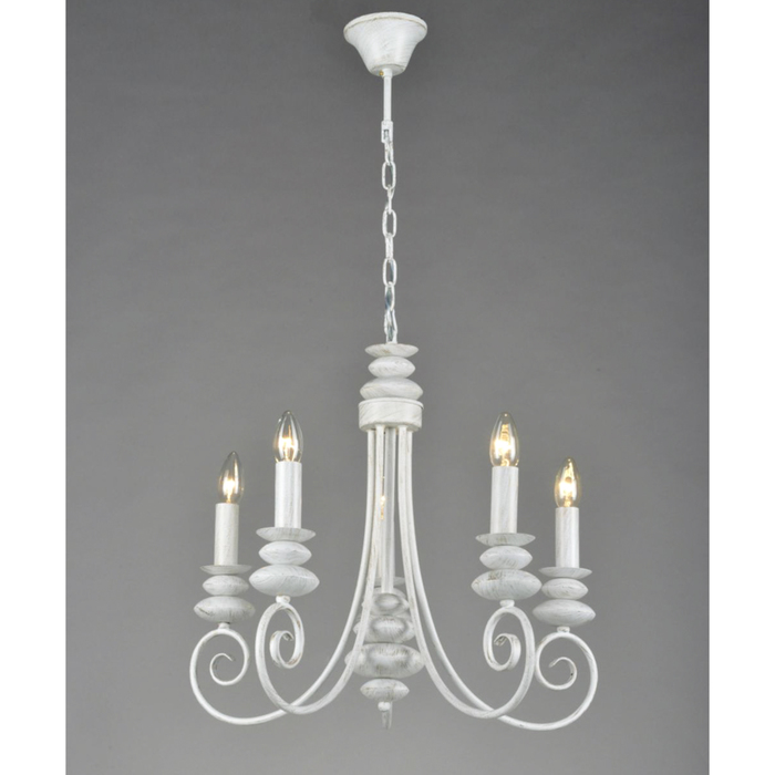 Люстра "Айвенго" 5xE14 60Вт белый