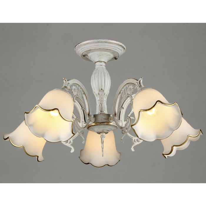 Люстра "Инесса" 5x60Вт E27 белый 55x55x30 см.