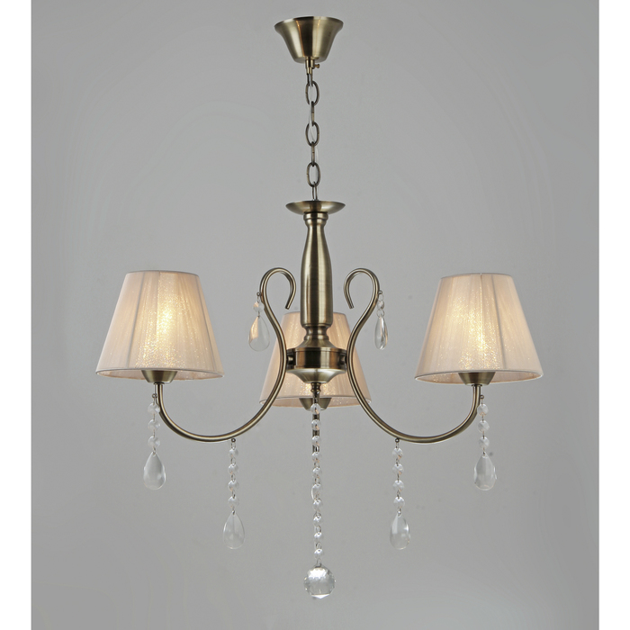 Люстра "Даллас" 3x60Вт E27 бронза