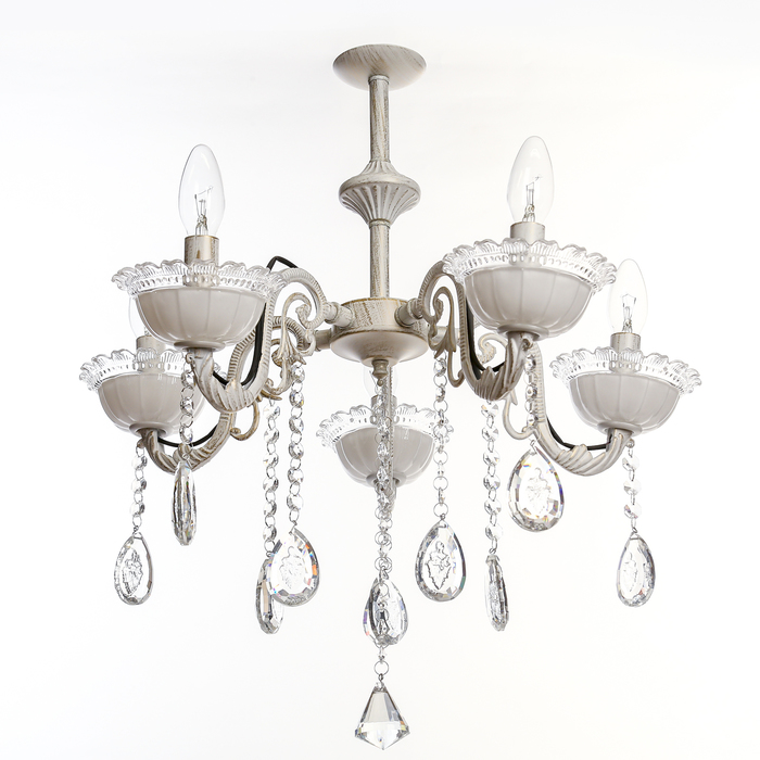 Люстра "Виктория" 5x60Вт E14 белый