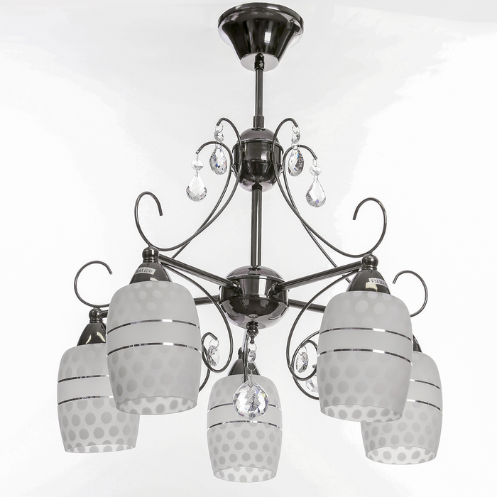 Люстра "Альберта" 5x60Вт E27 черный