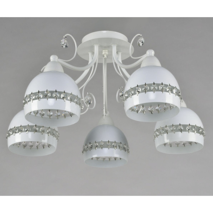 Люстра "Венера" 5x60Вт E14 белый 70x70x21 см.