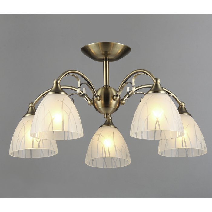 Люстра "Мальта" 5x60Вт E27 бронза