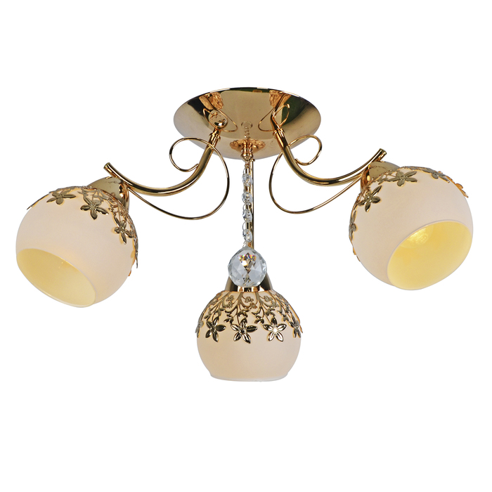 Люстра "Глория" 3x60Вт E14 золото