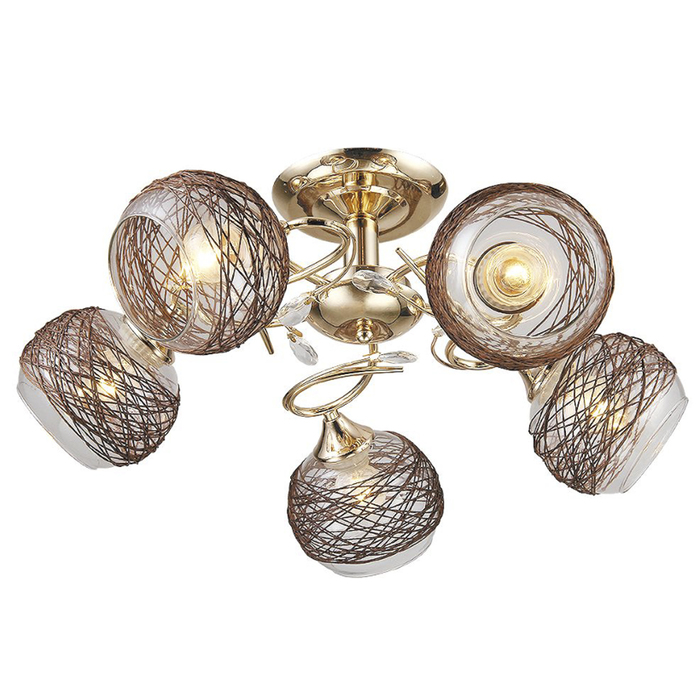 Люстра "Лайма" 5x60Вт E27  золото