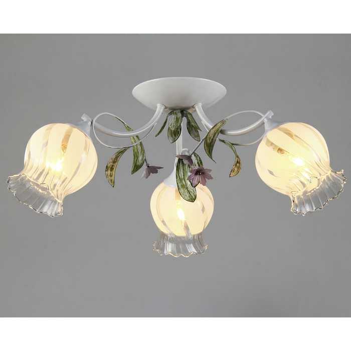 Люстра "Милана" 3x60Вт E27 белый 60x60x22 см.