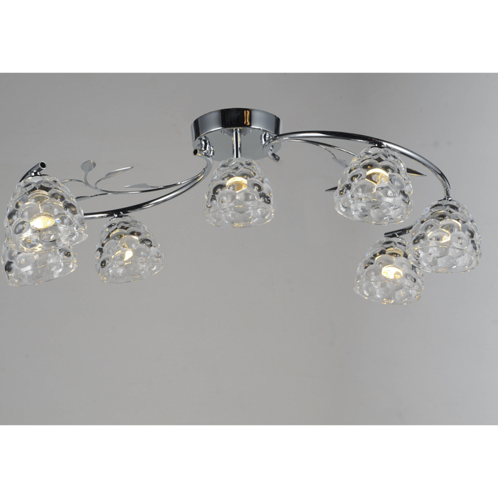 Люстра "Фелиция" 7x20Вт G4 хром 480x480x130 см.