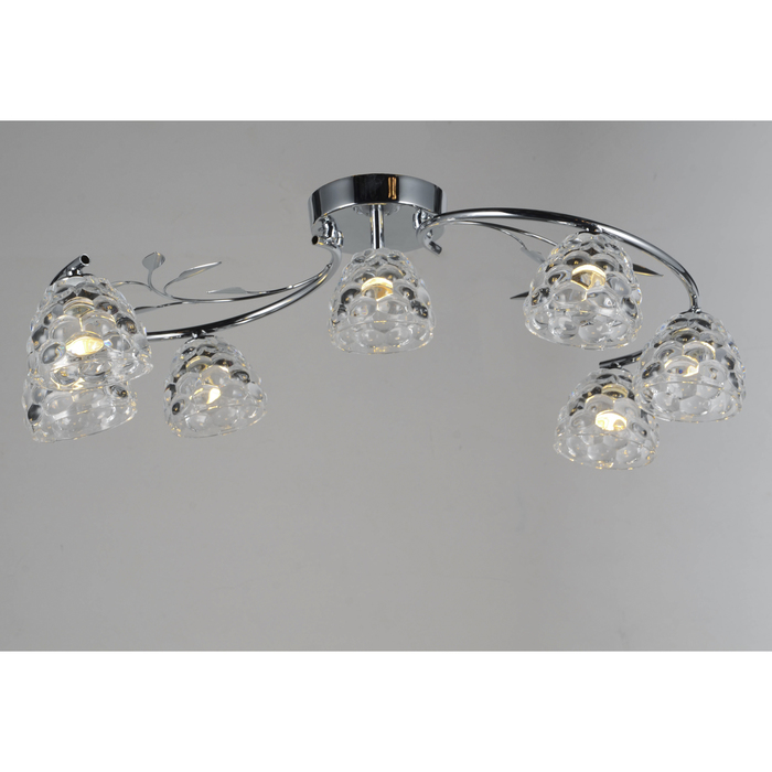 Люстра "Фелиция" 7x40Вт G9 хром 48x48x13 см.