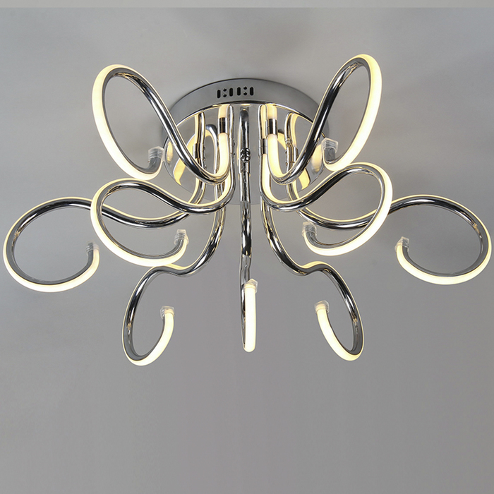 Люстра "Сияние" 9x12Вт LED хром -x81x26.5 см.