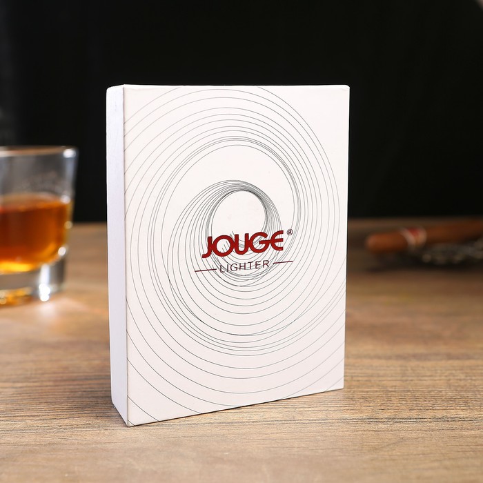 Зажигалка электронная «Классика», тонкая, спираль, USB в комп-те, синяя, 1х2х7.5 см