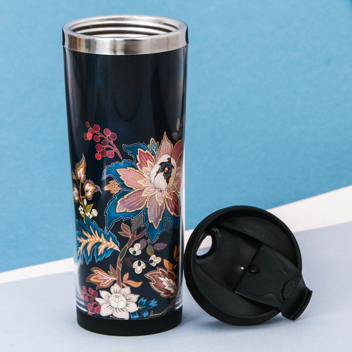 Термостакан, металлическая колба, сменная вставка "Самая прекрасная", 350 мл