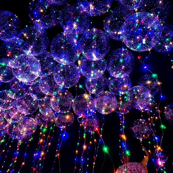 Светодиодная лента для воздушного шара, 3 метра, фиолетовый цвет