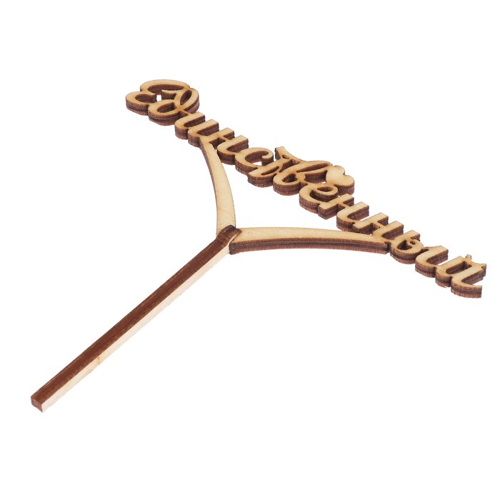 Топпер "Единственный" 12х4 см