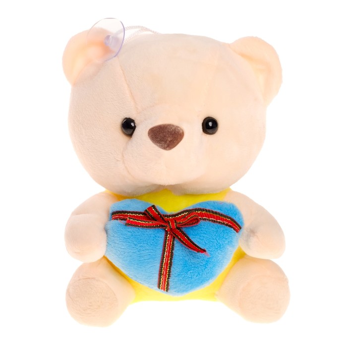 Мягкая игрушка "Медведь с сердцем", 16 см, МИКС