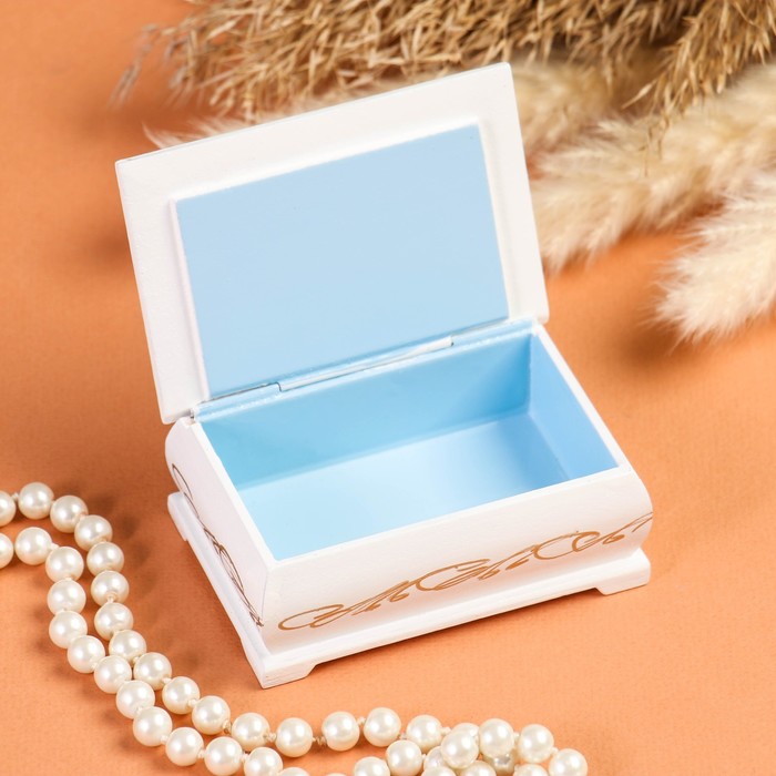 Шкатулка «Балерина», белая, 6×9 см, лаковая миниатюра