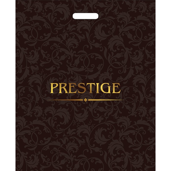 Пакет "Престиж", полиэтиленовый с вырубной ручкой, 50 х 60 см, 100 мкм