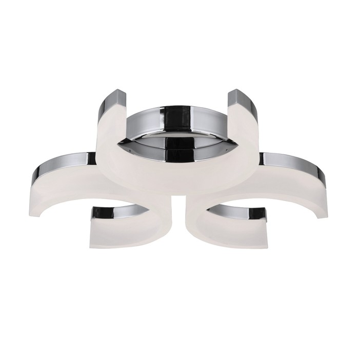 Люстра "Омега" 3x12Вт LED хром 42x42x20см