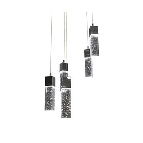 

Светильник «Аква», 5x5Вт LED хром 41x41x130 см