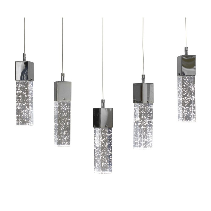 Светильник "Аква" 5x5Вт LED хром 65x10x130см