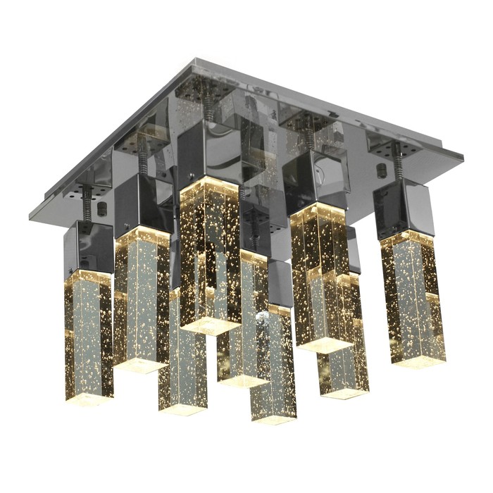 Люстра "Аква" 9x5Вт LED хром 42x42x29см